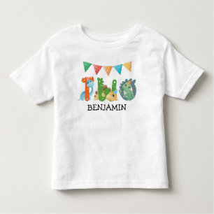 Tweede verjaardag Dinosaur Baby Kinder Shirts