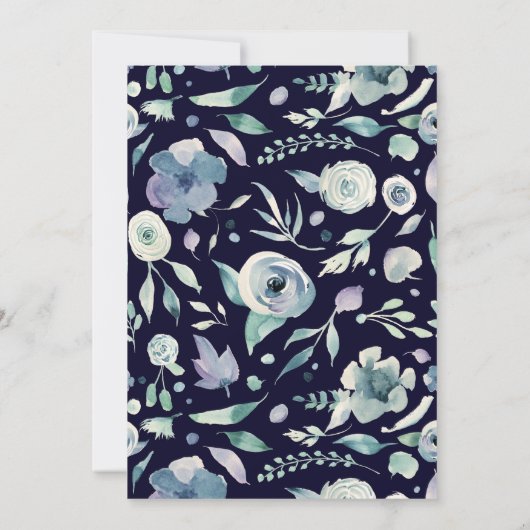 Tweede verjaardag floraal goud in de bergen (Achterkant)