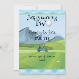 Tweede verjaardag Golf Kaart