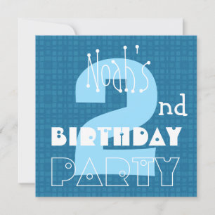Tweede verjaardag kind 2 jaar oud blauw wit 002 kaart