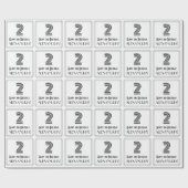 Tweede verjaardag: Kunst Deco Geïnspireerde stijl Cadeaupapier (Vlak)