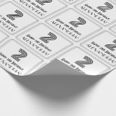 Tweede verjaardag: Kunst Deco Geïnspireerde stijl  Cadeaupapier (Hoek)