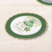 Tweede verjaardag St Patrick's Day gepersonaliseer Kartonnen Onderzetters (Gekanteld)