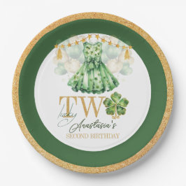 Tweede verjaardag St Patrick's Day gepersonaliseer Papieren Bordje