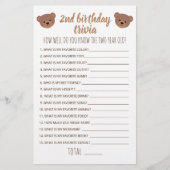 Tweede verjaardag Trivia hoe goed je weet hoe goed (Voorkant)