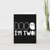Tweede verjaardag twee jaar oud Boo, ik ben twee!  Kaart (Voorkant)