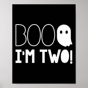 Tweede verjaardag twee jaar oud Boo, ik ben twee!  Poster