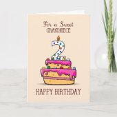 Tweede verjaardag, tweede verjaardag op de zoete r kaart (Voorkant)