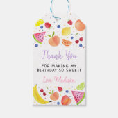 Tweede verjaardag van de bietenvrucht cadeaulabel (Voorkant)