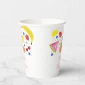 Tweede verjaardag van de bietenvrucht papieren bekers (Links)