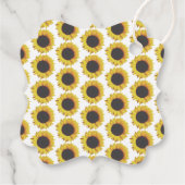 Tweede verjaardag van de kleine zonnebloem bedankjes labels (Achterkant)