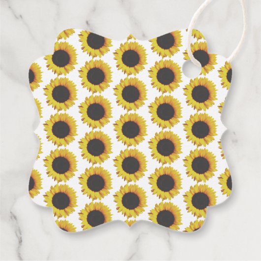 Tweede verjaardag van de kleine zonnebloem bedankjes labels (Achterkant)