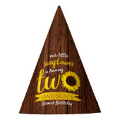 Tweede verjaardag van de kleine zonnebloem feesthoedjes (Voorkant)