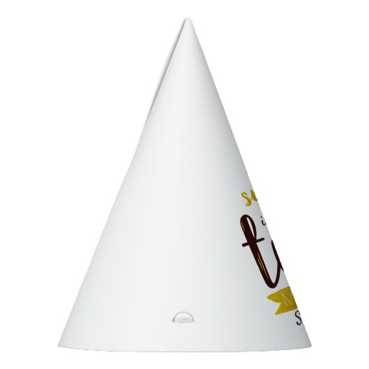 Tweede verjaardag van de kleine zonnebloem feesthoedjes (Links)