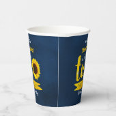 Tweede verjaardag van de kleine zonnebloem papieren bekers (Rechts)