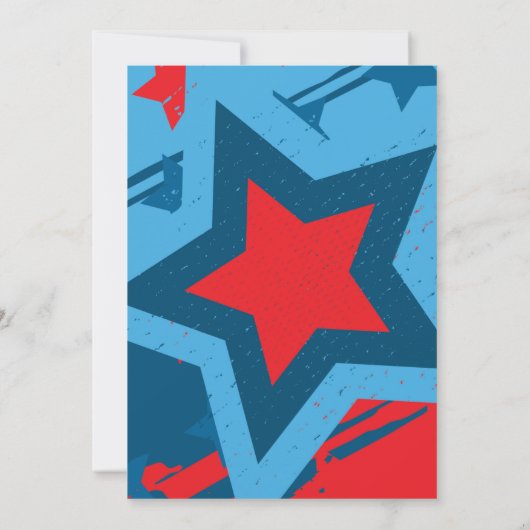 Tweede verjaardag van de vierde juli kaart (Achterkant)