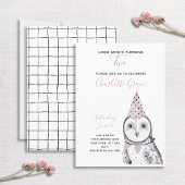 Tweede verjaardag van de zwarte en witte olievlek kaart