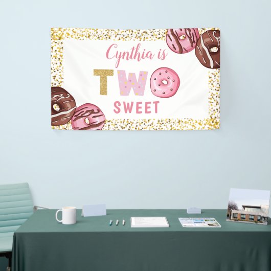 Tweede verjaardag van het meisje - Donaufeest Spandoek (Beurs)