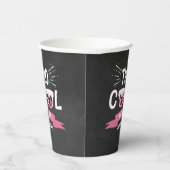 Tweede verjaardag van twee kool-meisjes papieren bekers (Rechts)