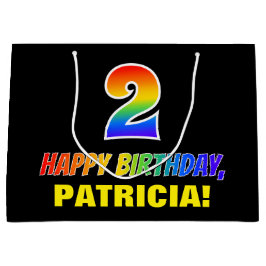 Tweede verjaardag: Vet, Vun, Eenvoudig, Regenboog Groot Cadeauzakje