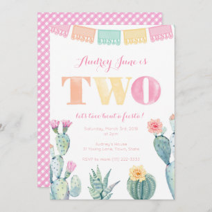 Tweede verjaardag voor meisje - Laten we taco over Kaart