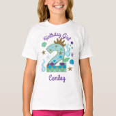 Tweede verjaardag Zeemeermin T-shirt (Voorkant)