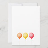 Tweede verjaardagsfeest met taart en kaarsen kaart (Achterkant)