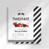 Tweede verjaardagsuitnodiging 'Two Fast' Kaart