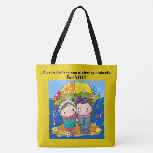 Tweede versievriendschap of -familie - ZIE TERUG Tote Bag (Voorkant)