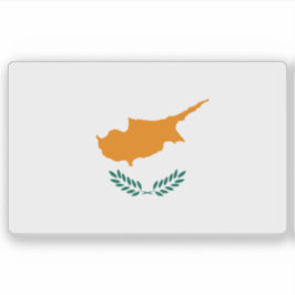 Tweede vlag van Cyprus (1960-2006) Sticker