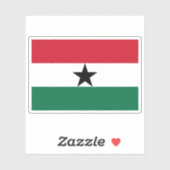 Tweede vlag van Ghana (1964-1966) Sticker (Vel)