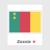 Tweede vlag van Kameroen (1961-1975) Sticker (Vel)