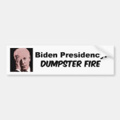Tweede voorzitterschap: Dumpster Fire Bumpersticke Bumpersticker (Voorkant)