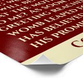 Tweede vreugdevolle mysterie Poster (Hoek)