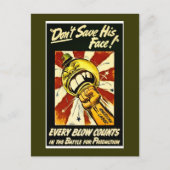 Tweede Wereldoorlog -  - Amerikaanse arbeid Briefkaart (Voorkant)