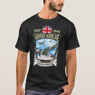 Tweede Wereldoorlog Brits Vliegtuig Hawker Hurrica T-shirt