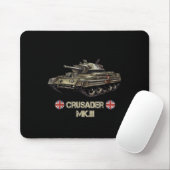 Tweede Wereldoorlog Britse Leger Tank Crusader Mk. Muismat (Met muis)