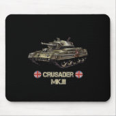 Tweede Wereldoorlog Britse Leger Tank Crusader Mk. Muismat (Voorkant)