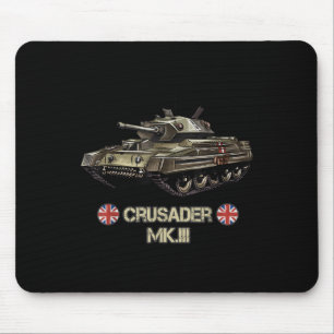 Tweede Wereldoorlog Britse Leger Tank Crusader Mk. Muismat