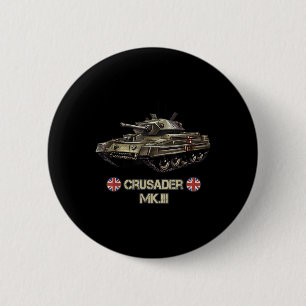 Tweede Wereldoorlog Britse Leger Tank Crusader Mk. Ronde Button 5,7 Cm