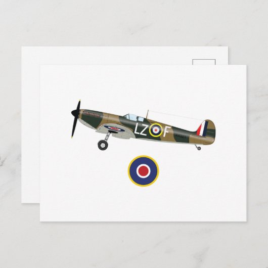 Tweede Wereldoorlog Britse vliegtuigen Briefkaart (Voorkant / Achterkant)