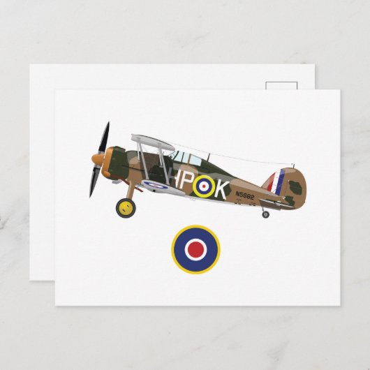 Tweede Wereldoorlog Britse vliegtuigen Briefkaart (Voorkant / Achterkant)