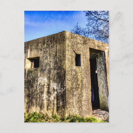 Tweede Wereldoorlog Bunker Briefkaart (Voorkant)