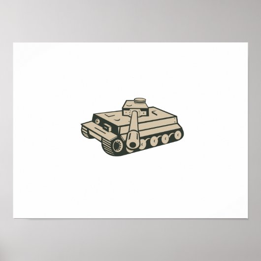 Tweede Wereldoorlog Duitse panserbank Poster (Voorkant)