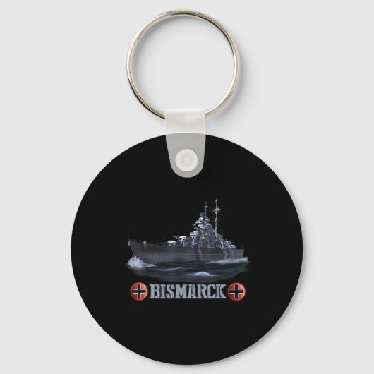 Tweede Wereldoorlog Duitse slagschip Bismarck Sleutelhanger (Voorkant)