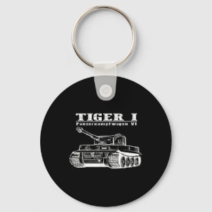 Tweede Wereldoorlog Een Duitse Tank Tiger I Een Pa Sleutelhanger