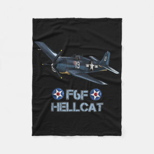 Tweede Wereldoorlog F6F Hellcat gevechtsvliegtuig Fleece Deken