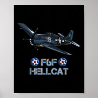 Tweede Wereldoorlog F6F Hellcat gevechtsvliegtuig