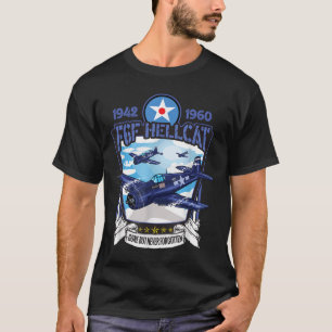 Tweede Wereldoorlog F6F Hellcat gevechtsvliegtuig T-shirt