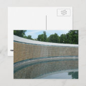 Tweede Wereldoorlog-herdenkingsmuur in Washington  Briefkaart (Voorkant / Achterkant)